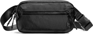 tomtoc 1.5L X-Pac Sling Bag with RFID Blocking, Crossbody Bag Minimalist Chest Shoulder Pack for Men/Women, Water-resistant Lightweight Casual Funny Pack for Travel, Daily Commute
