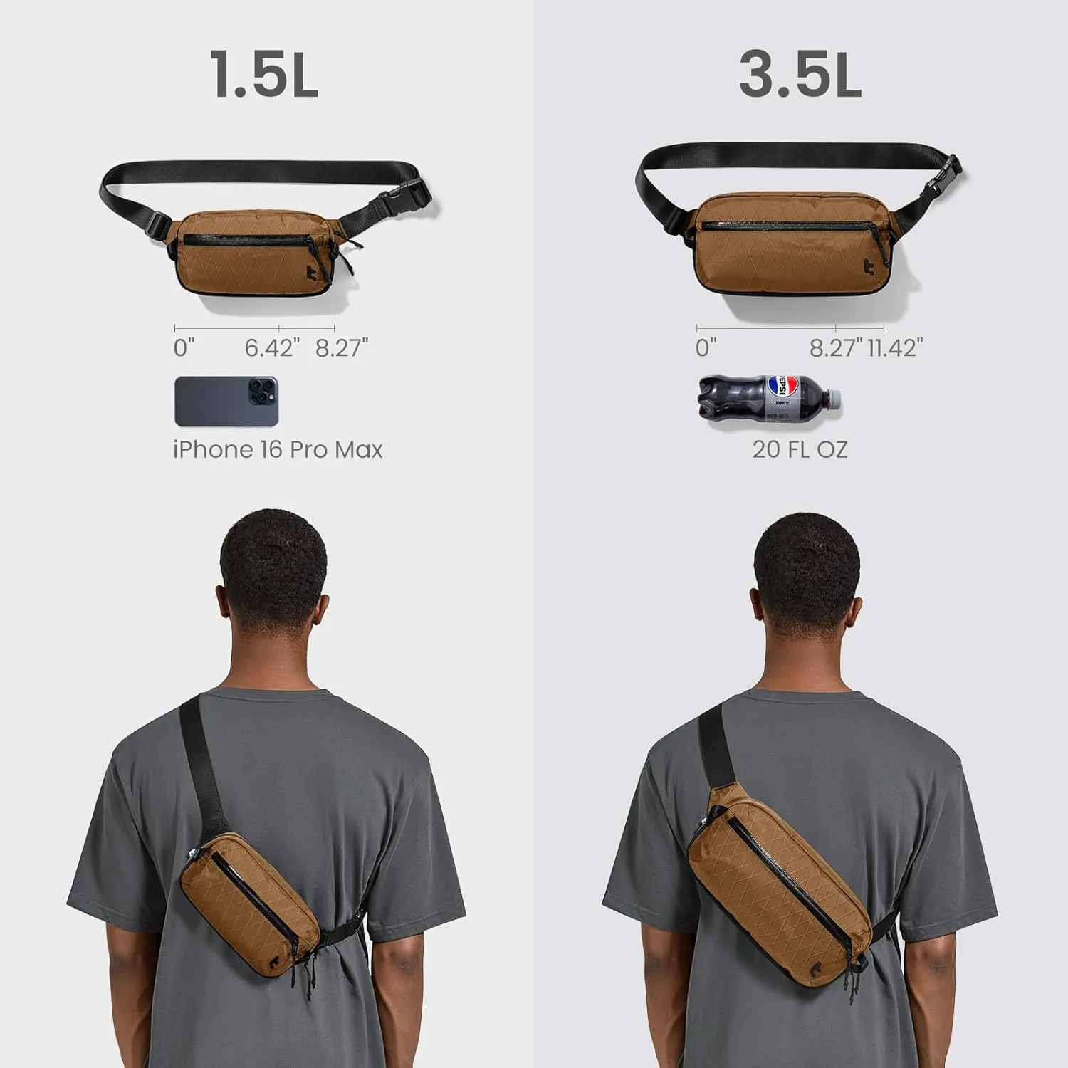 tomtoc 3.5L X-Pac Sling Bag with RFID Blocking, Crossbody Bag Minimalist Chest Shoulder Pack for Men/Women, Water-resistant Lightweight Casual Funny Pack for Travel/Daily Commute, Nintendo Switch 2