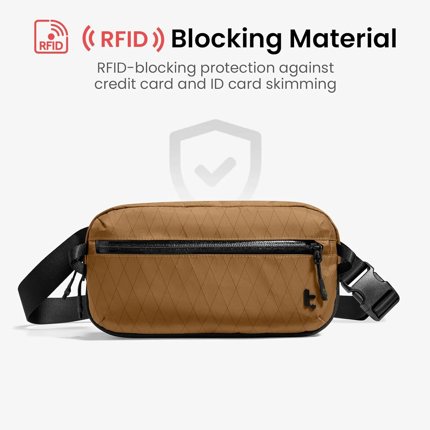 tomtoc 3.5L X-Pac Sling Bag with RFID Blocking, Crossbody Bag Minimalist Chest Shoulder Pack for Men/Women, Water-resistant Lightweight Casual Funny Pack for Travel/Daily Commute, Nintendo Switch 2
