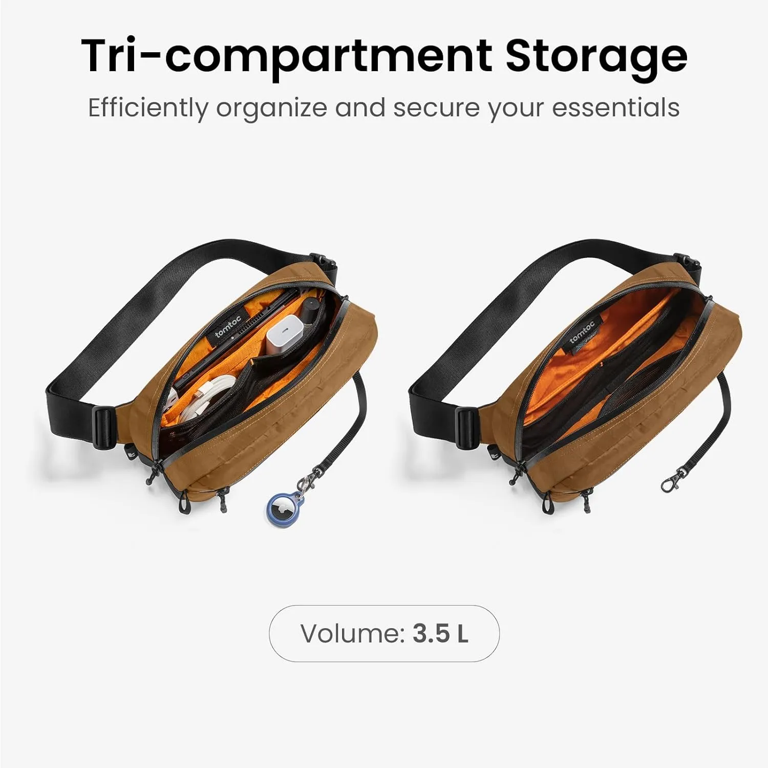 tomtoc 3.5L X-Pac Sling Bag with RFID Blocking, Crossbody Bag Minimalist Chest Shoulder Pack for Men/Women, Water-resistant Lightweight Casual Funny Pack for Travel/Daily Commute, Nintendo Switch 2
