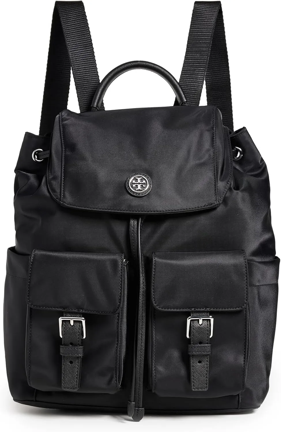 Tory Burch Women's Virginia Flap Backpack, Black, One Size