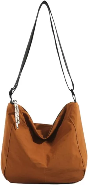 Tote Bag Casual Hobo Crossbody Shoulder Bag for Women and Men Top Handle Purse Lightweight Travel Work