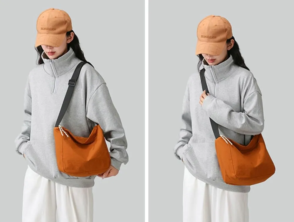 Tote Bag Casual Hobo Crossbody Shoulder Bag for Women and Men Top Handle Purse Lightweight Travel Work