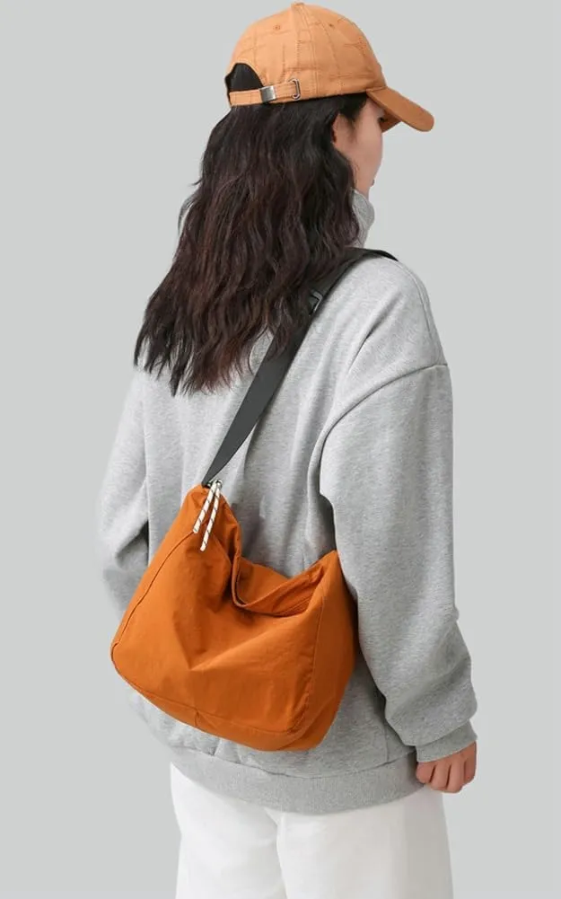 Tote Bag Casual Hobo Crossbody Shoulder Bag for Women and Men Top Handle Purse Lightweight Travel Work