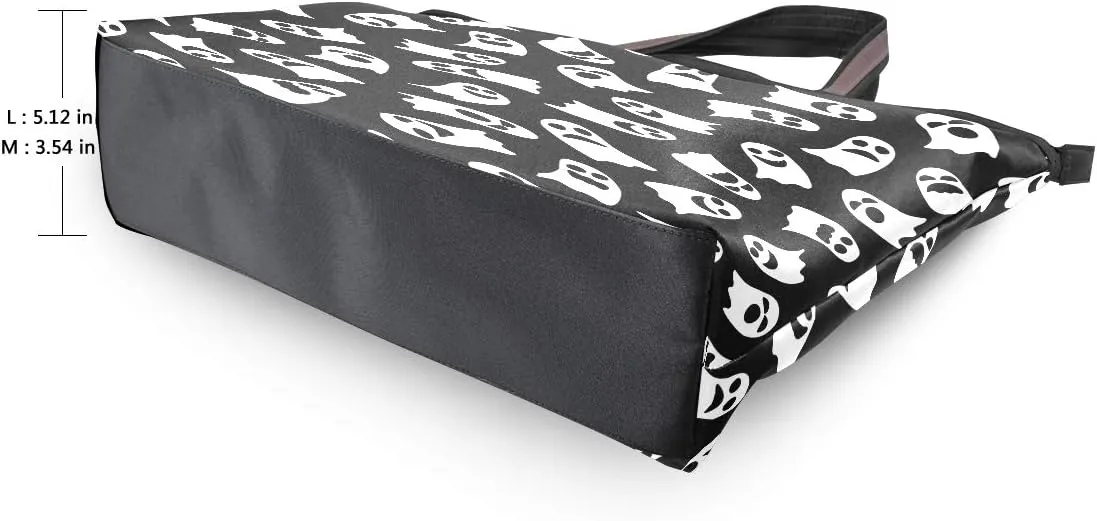 Tote Bag for Women with Zipper and Pockets,Polyester Tote Bag Pattern Tote Purse Women Handbag