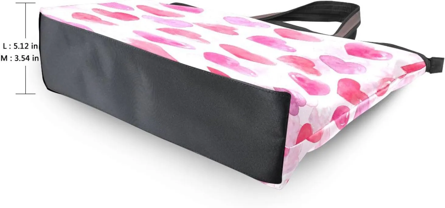 Tote Bag for Women with Zipper and Pockets,Polyester Tote Bag Pattern Tote Purse Women Handbag
