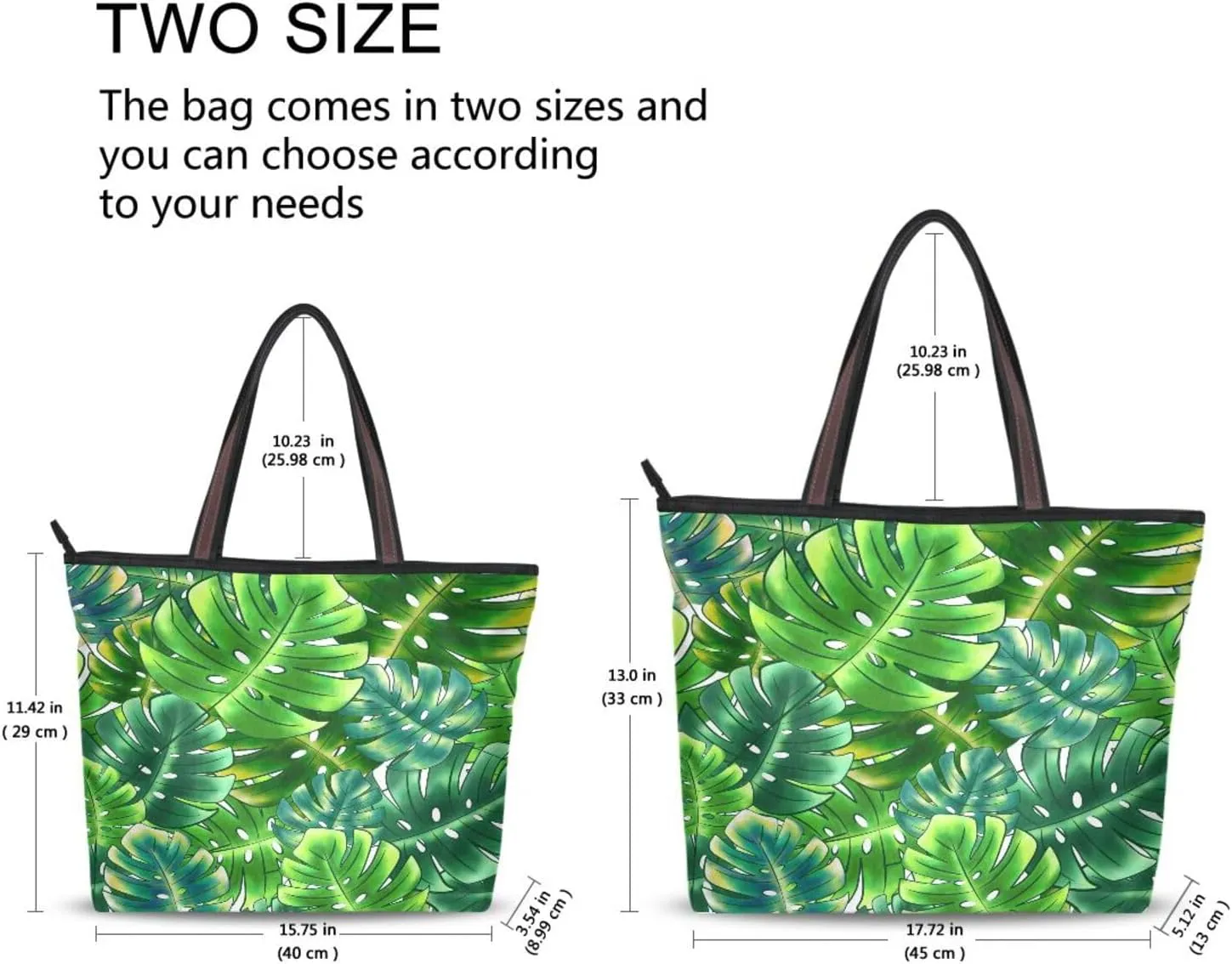 Tote Bag for Women with Zipper,Polyester Tote Purse Holiday Tote Bag Work Handbag Women Gift