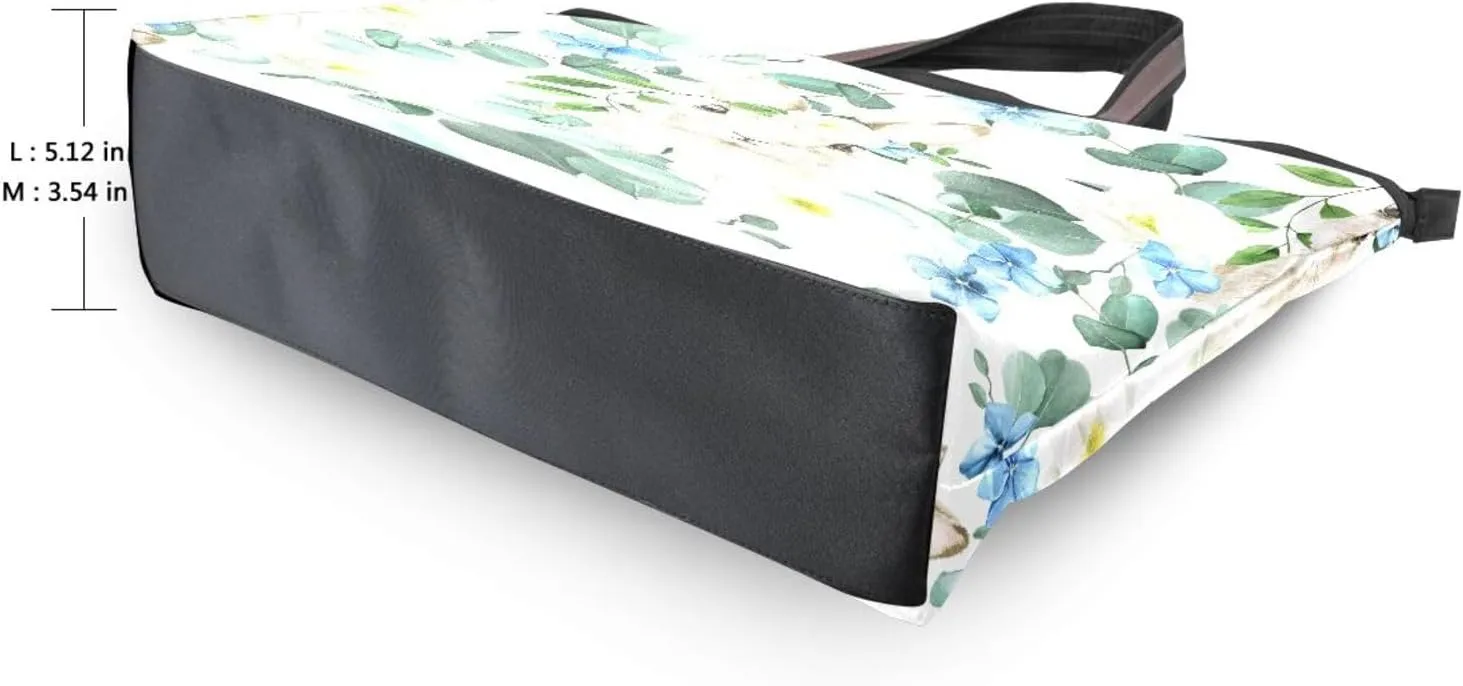 Tote Bag for Women with Zipper,Polyester Tote Purse Holiday Tote Bag Work Handbag Women Gift