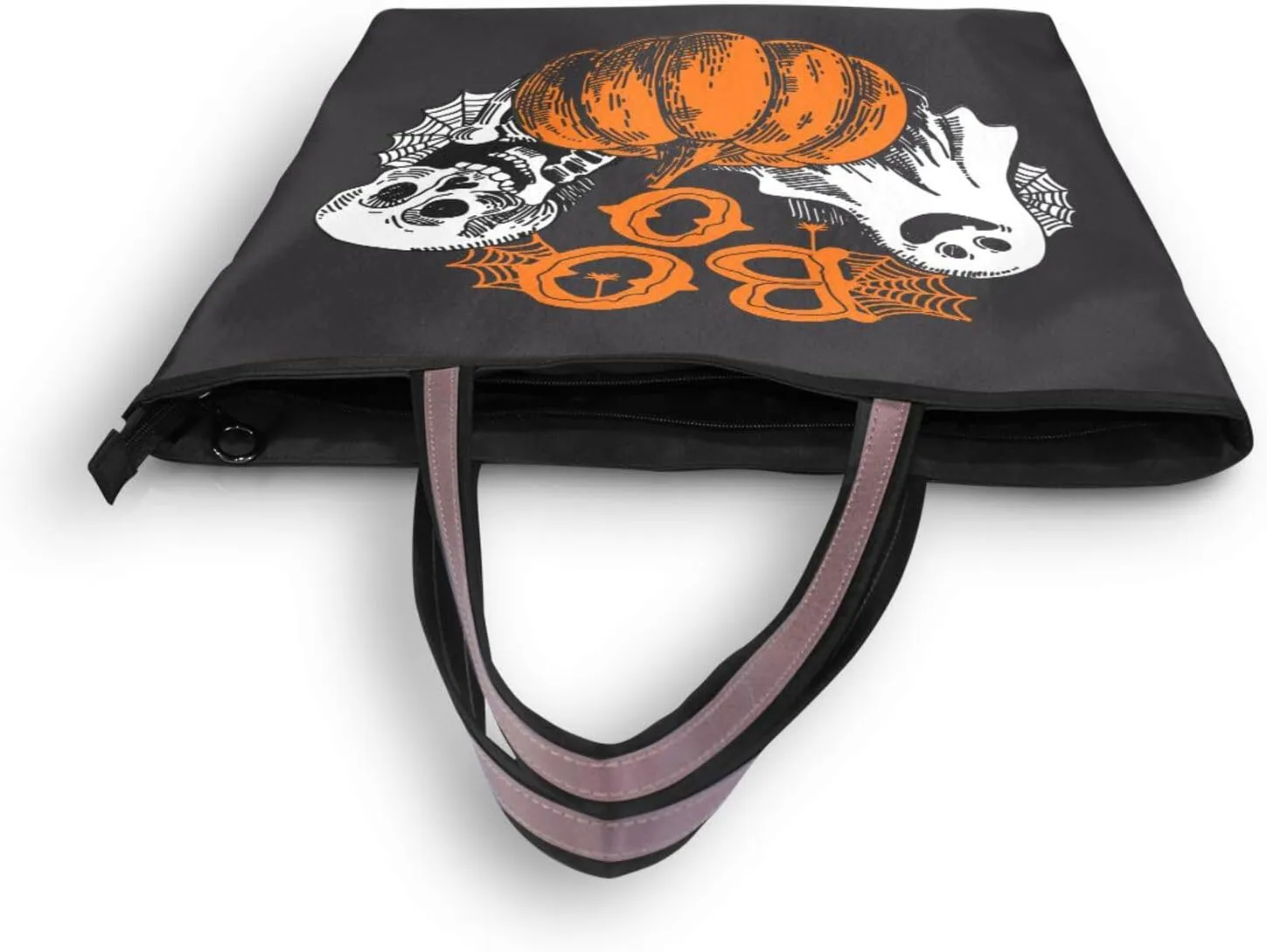 Tote Bag for Women with Zipper,Polyester Tote Purse Holiday Tote Bag Work Handbag Women Gift