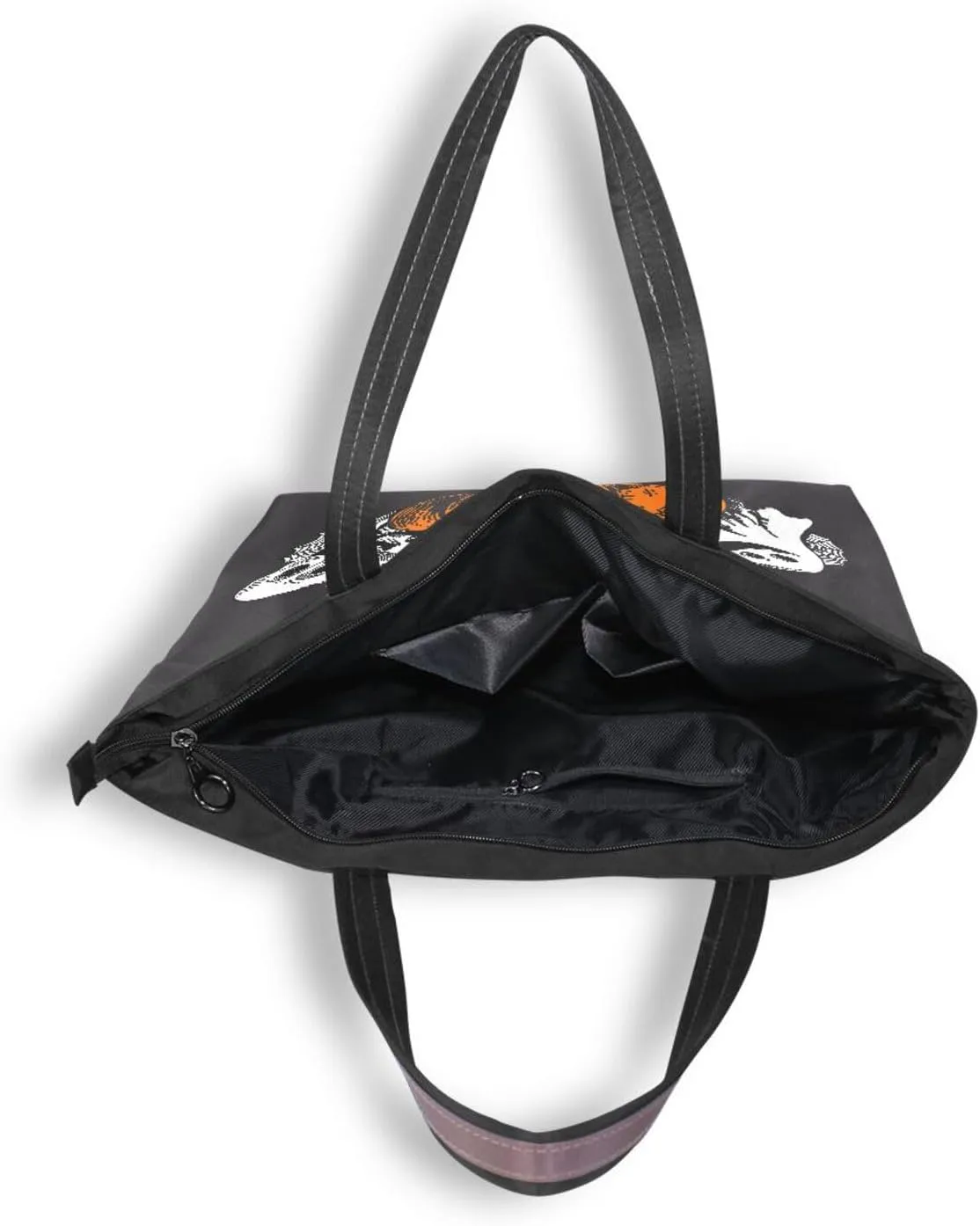 Tote Bag for Women with Zipper,Polyester Tote Purse Holiday Tote Bag Work Handbag Women Gift
