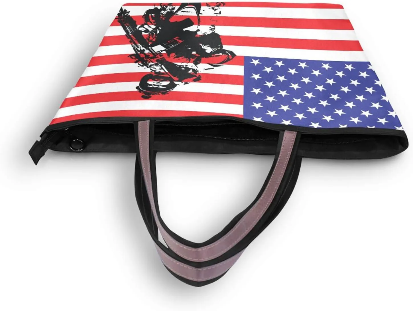 Tote Bag for Women with Zipper,Polyester Tote Purse Holiday Tote Bag Work Handbag Women Gift