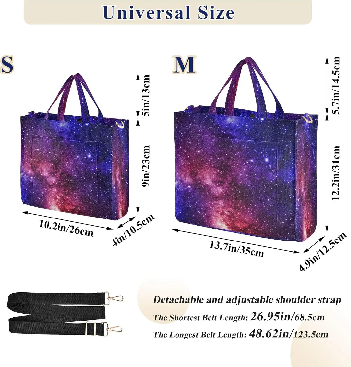 Tote Bag for Women with Zipper,Polyester Tote Purse Holiday Tote Bag Work Handbag Women Gift