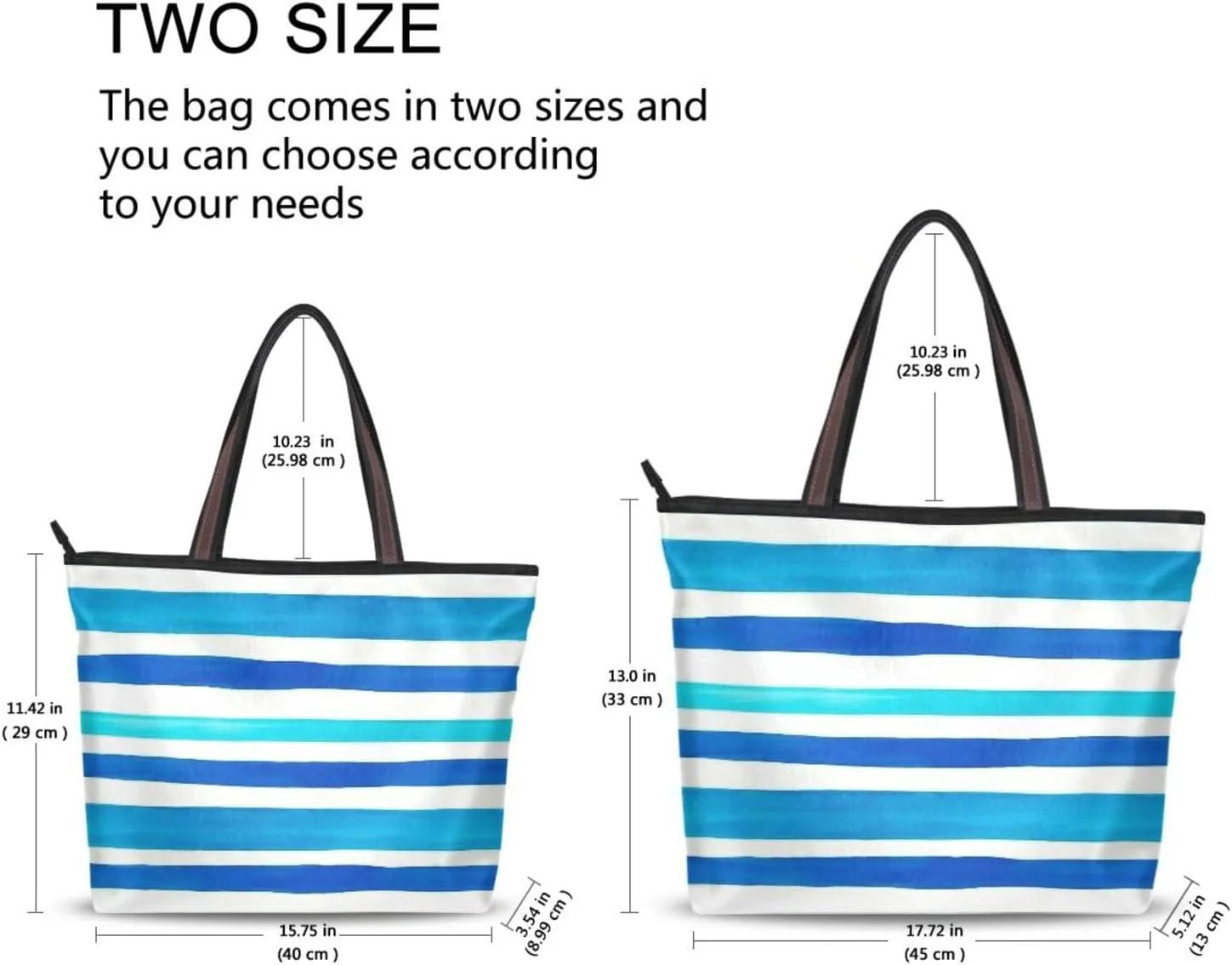 Tote Bag for Women with Zipper,Polyester Tote Purse Holiday Tote Bag Work Handbag Women Gift