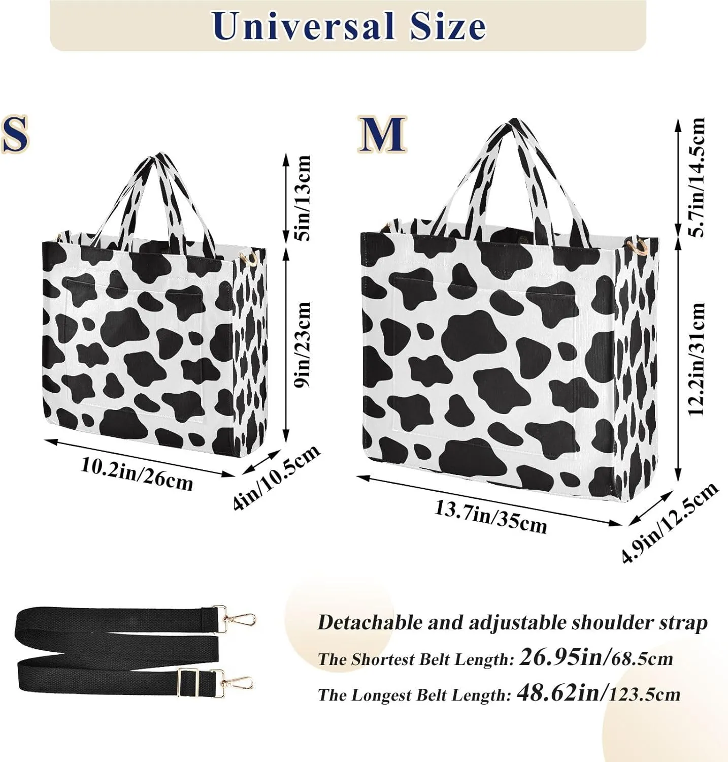 Tote Bag for Women with Zipper,Polyester Tote Purse Holiday Tote Bag Work Handbag Women Gift