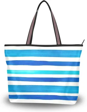 Tote Bag for Women with Zipper,Polyester Tote Purse Holiday Tote Bag Work Handbag Women Gift