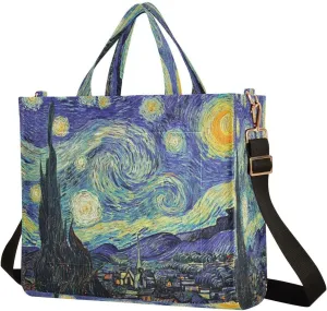 Tote Bag for Women with Zipper,Polyester Tote Purse Holiday Tote Bag Work Handbag Women Gift