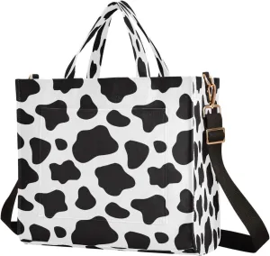 Tote Bag for Women with Zipper,Polyester Tote Purse Holiday Tote Bag Work Handbag Women Gift