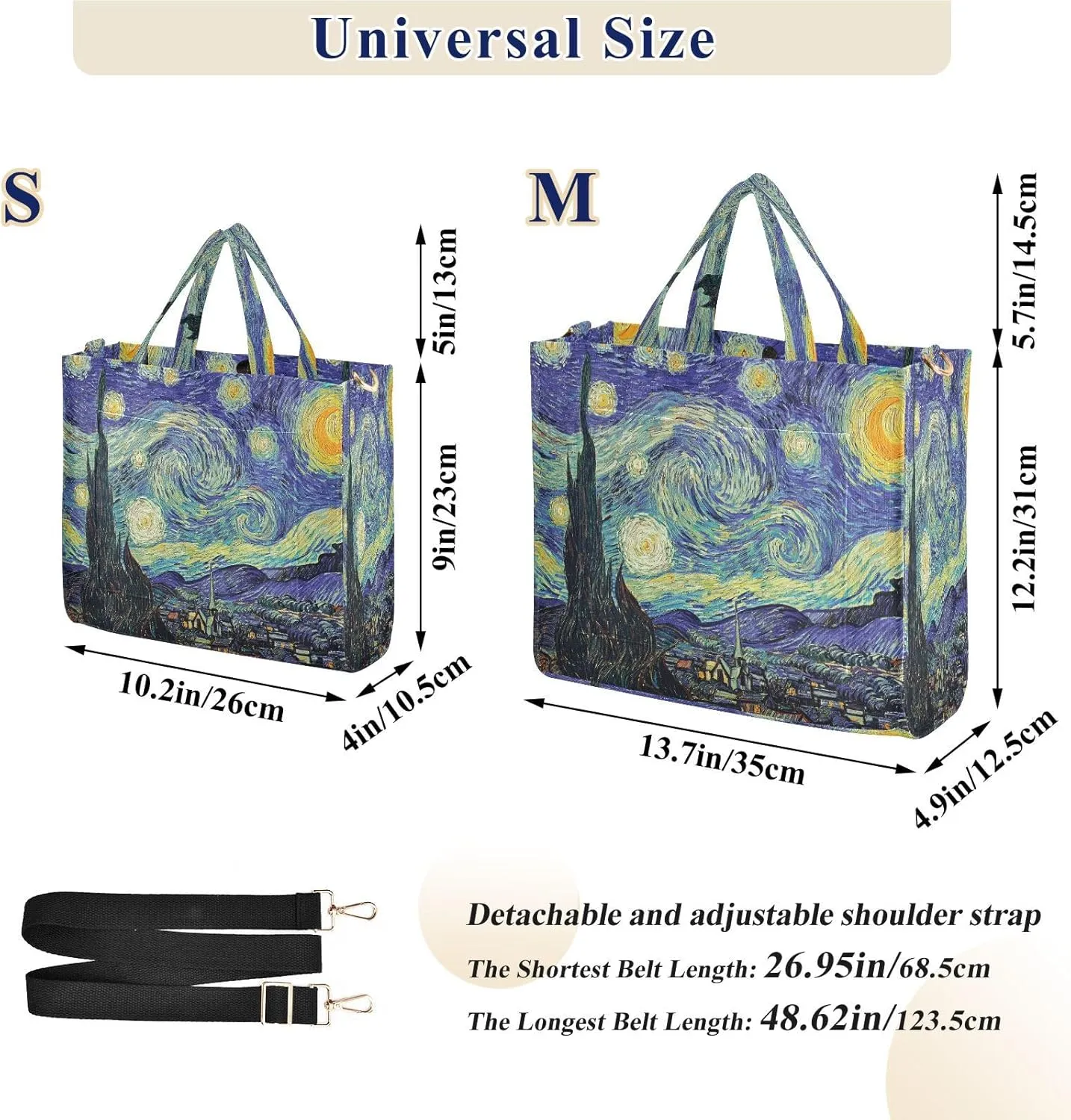 Tote Bag for Women with Zipper,Polyester Tote Purse Holiday Tote Bag Work Handbag Women Gift
