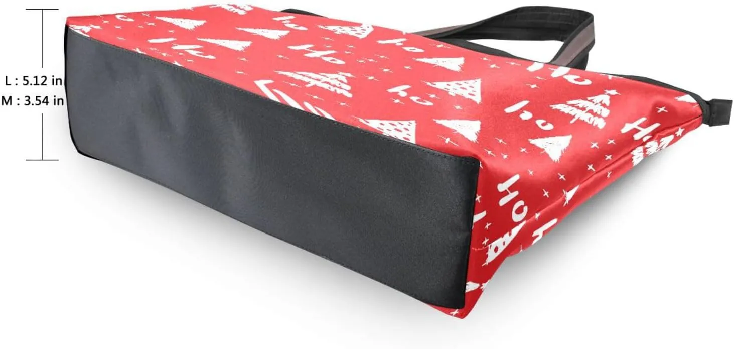 Tote Bag for Women with Zipper,Polyester Tote Purse Holiday Tote Bag Work Handbag Women Gift