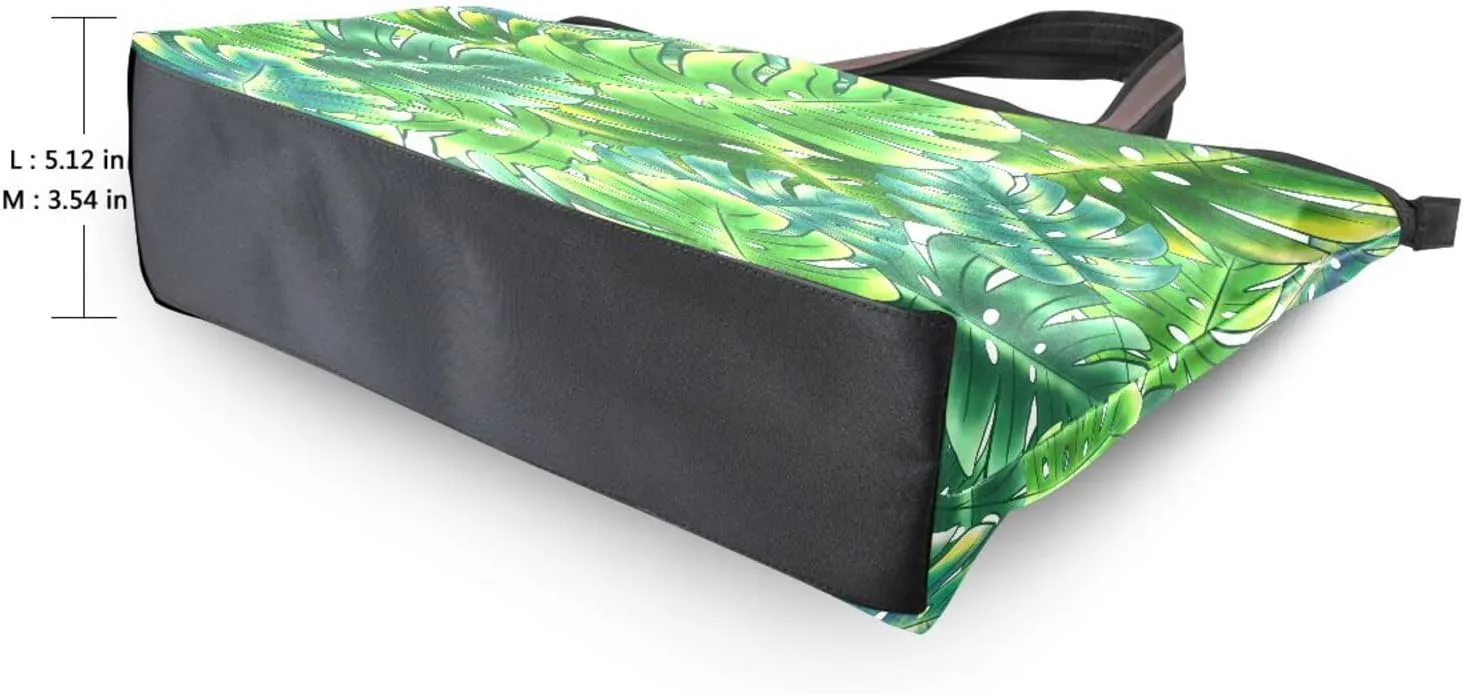 Tote Bag for Women with Zipper,Polyester Tote Purse Holiday Tote Bag Work Handbag Women Gift