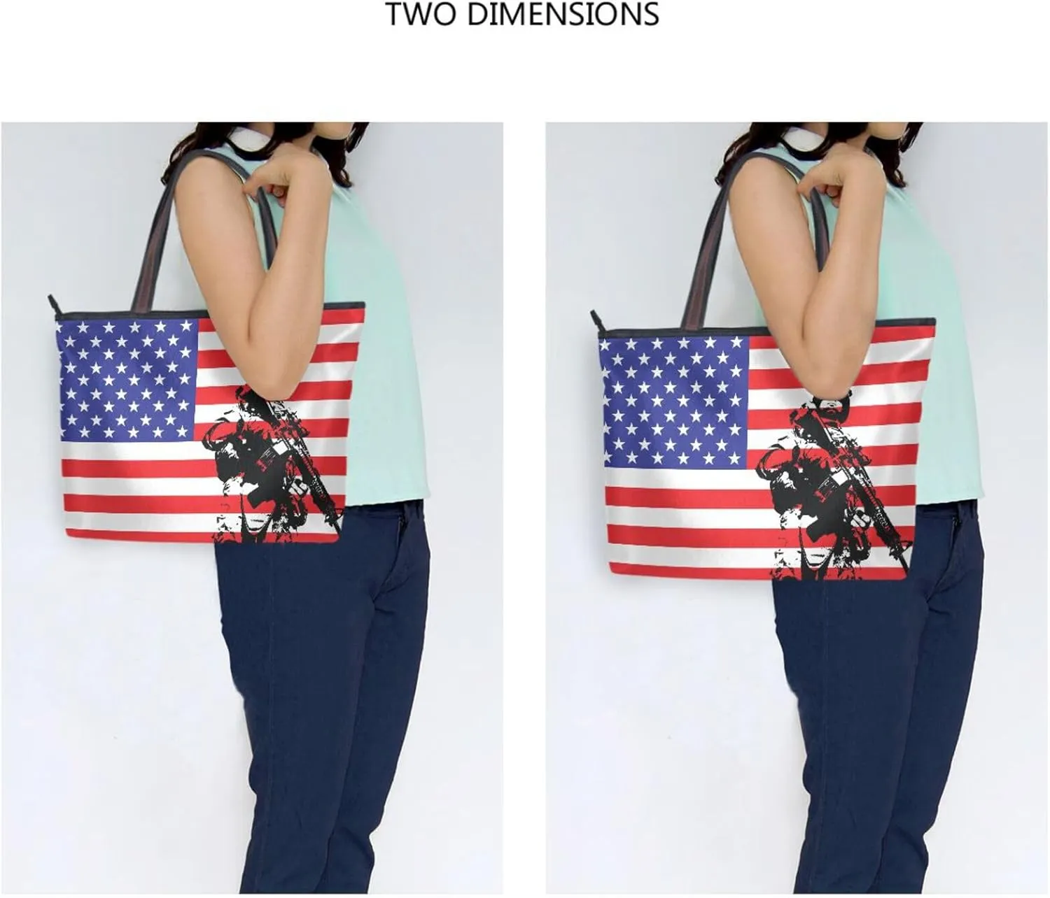 Tote Bag for Women with Zipper,Polyester Tote Purse Holiday Tote Bag Work Handbag Women Gift
