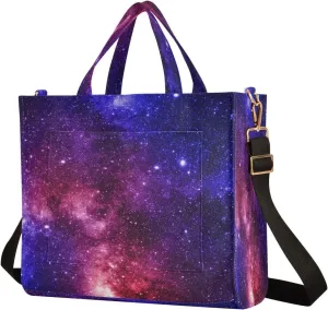 Tote Bag for Women with Zipper,Polyester Tote Purse Holiday Tote Bag Work Handbag Women Gift