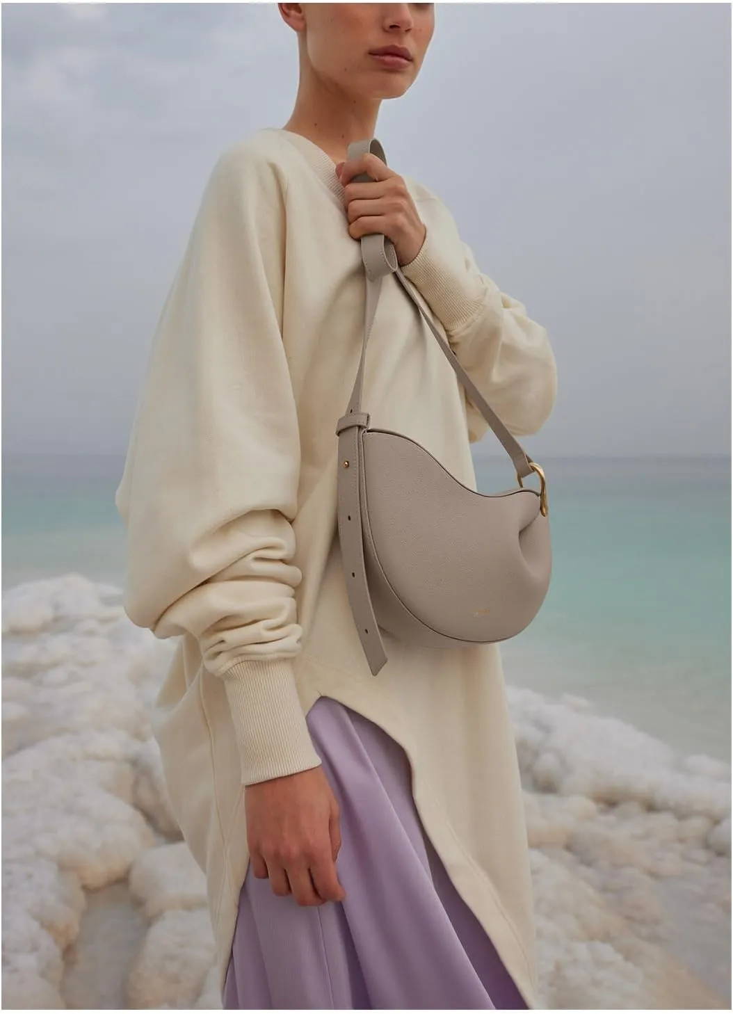 Tote Bag for Women,Pea Shoulder Bag,Designer Luxury Hobo Saddle Bag,Crescent Crossbody Bag.