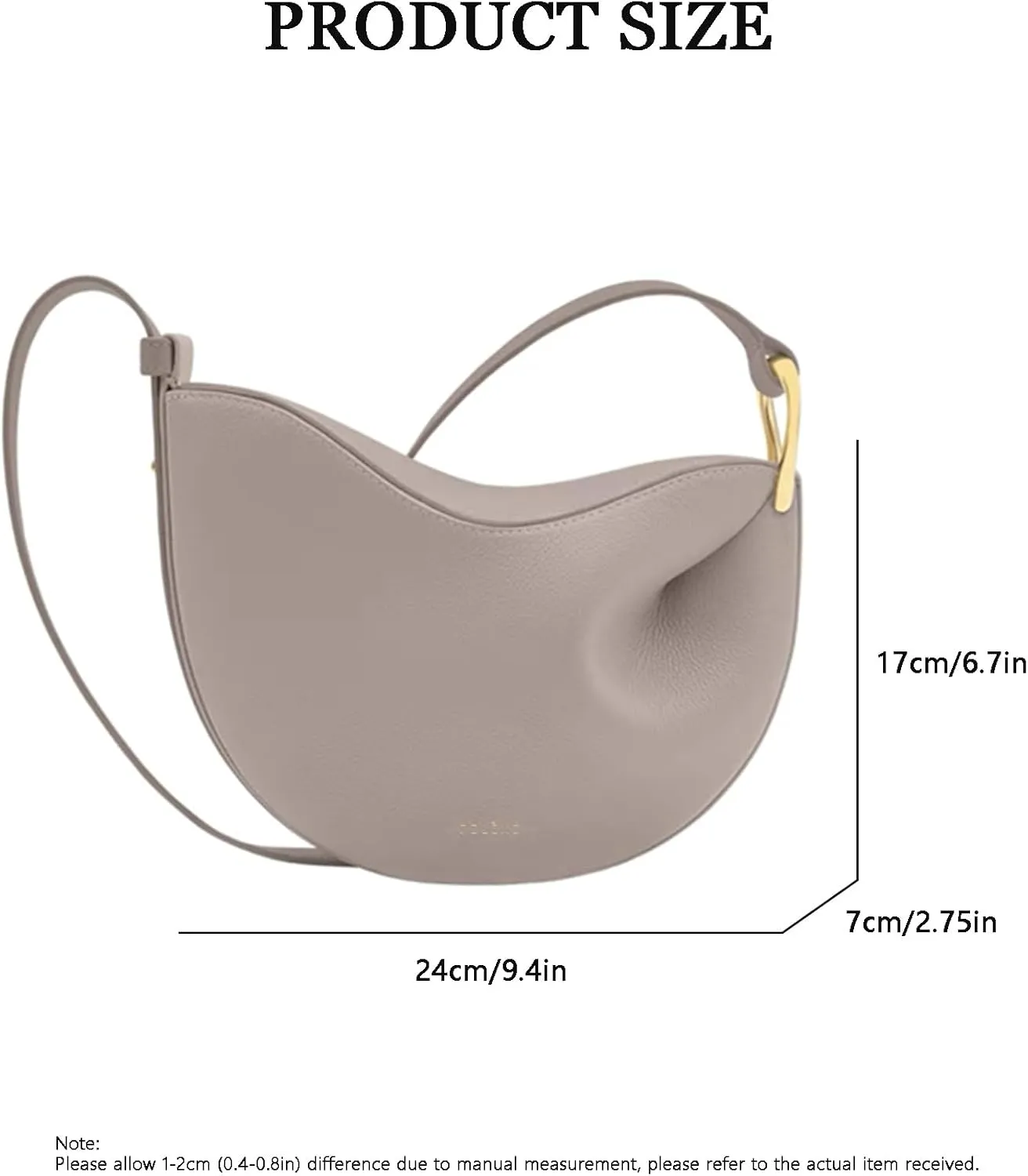 Tote Bag for Women,Pea Shoulder Bag,Designer Luxury Hobo Saddle Bag,Crescent Crossbody Bag.