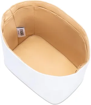 Tote Bag Organizer Insert for T MONOGRAM Mini Bucket Bag, Custom Fit Inside Premium Vanille Lightweight WaterResistant Purse Insert with Cup Holder Accessories