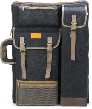 TRANSON Art Portfolio Case Artist Backpack Canvas Bag Large 26” x 19.5”