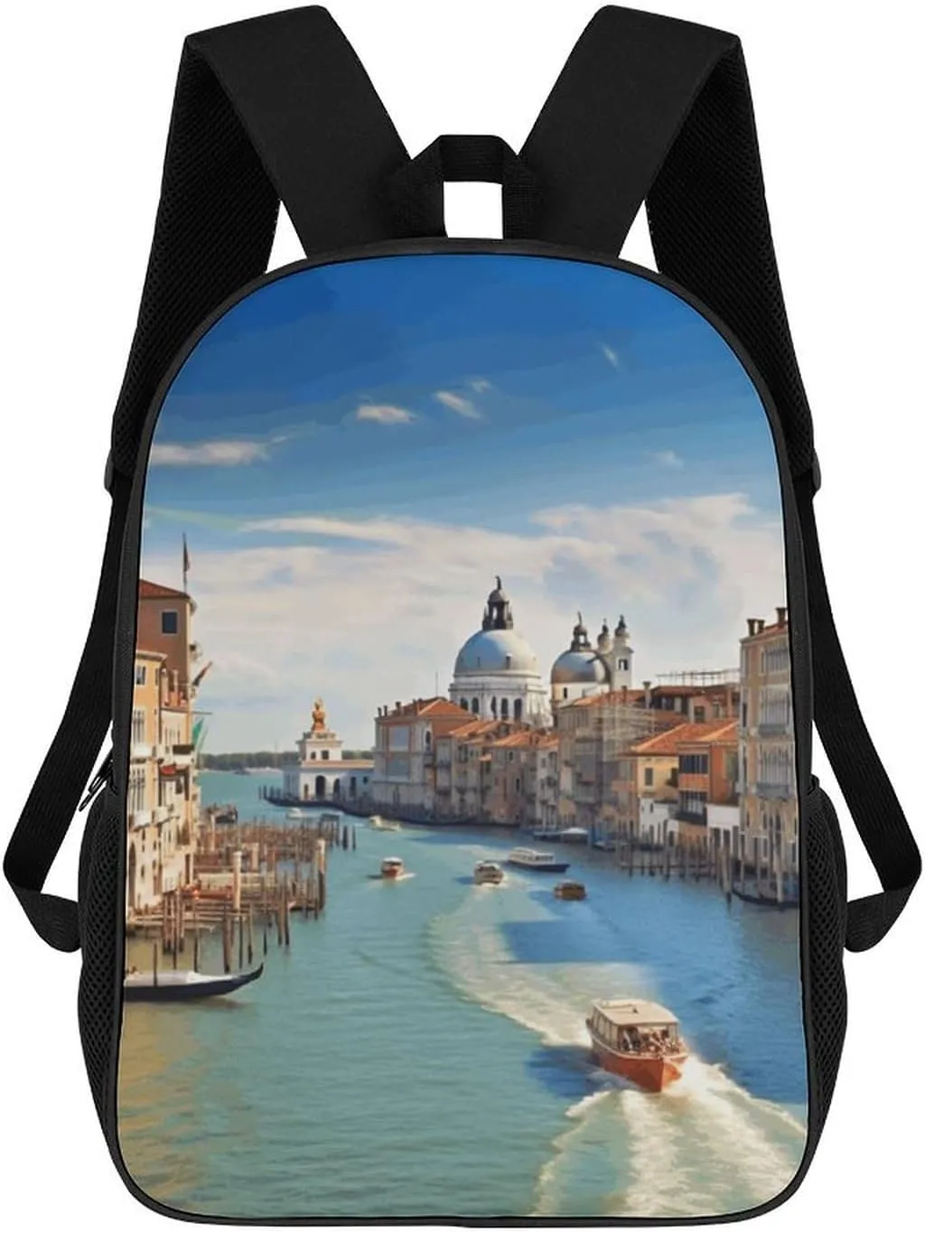 Travel Backpack 17 Inch Laptop Bag Grand Canal in Italy Laptop Backpack for Men Women Carry on Bag Travel Bag