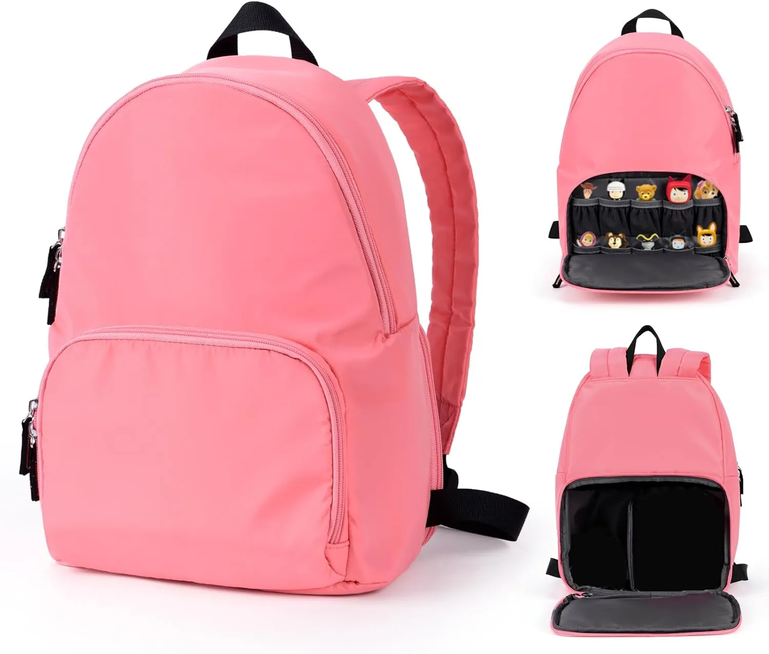 Travel Backpack for Toniebox Starter Set, Carrying Storage Case Bag for Tonies Figures, Headphone & Charging Station (Pink)