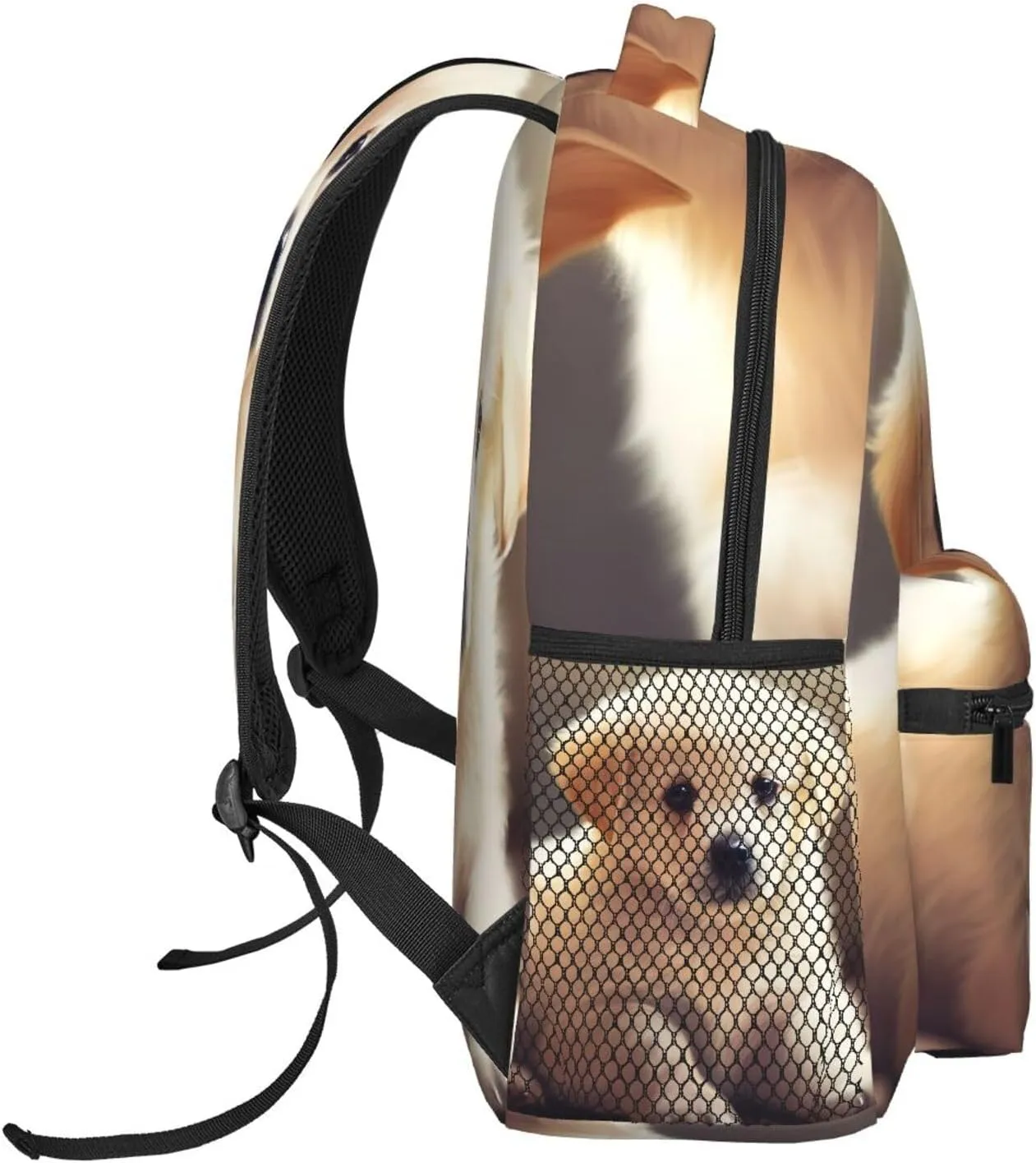 Travel Backpack for Women Men Casual Carry On Back Pack Bichon Frise 15.6inch Laptop Backpack