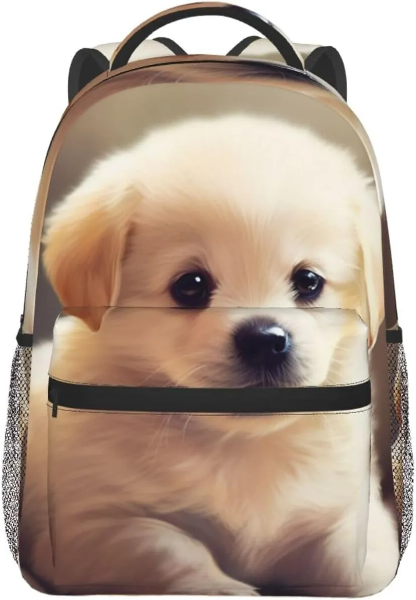 Travel Backpack for Women Men Casual Carry On Back Pack Bichon Frise 15.6inch Laptop Backpack
