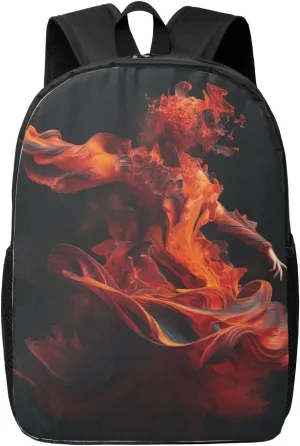 Travel Backpack Lightweight Carry On Shoulder Backpacks Waterproof Casual Daypacks Fire Dancer Laptop Bag For Women Men