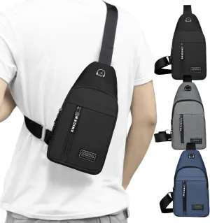 Travel Bag, Small Sling Bag For Women, Adjustable Shoulder Straps Sling Backpack, For Hiking Travel Sports Running (Black)