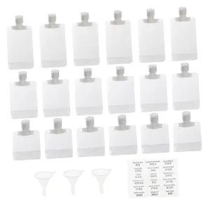 Travel Containers Shampoo Travel Bag 22pcs Refillable Lotion Pouches with Funnel Leakproof