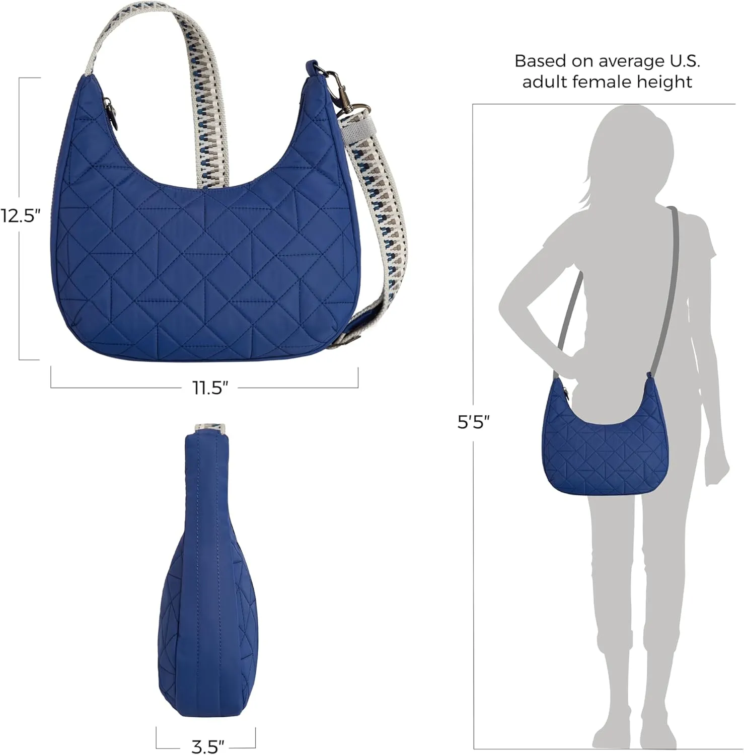 Travelon Anti-Theft Boho Slouchy Crossbody