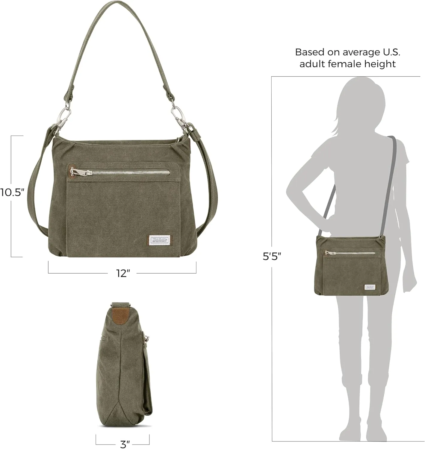 Travelon Anti-Theft Heritage Hobo Bag