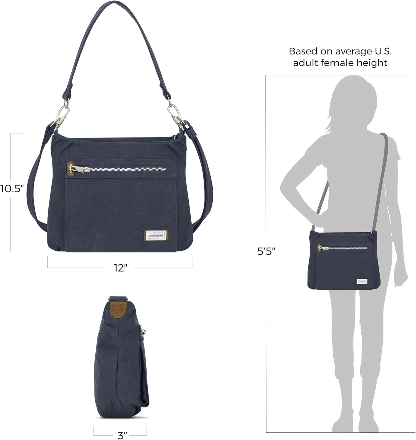Travelon Anti-Theft Heritage Hobo Bag
