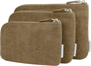 Travelon Heritage Set Of 3 Pouches, Oatmeal, One Size