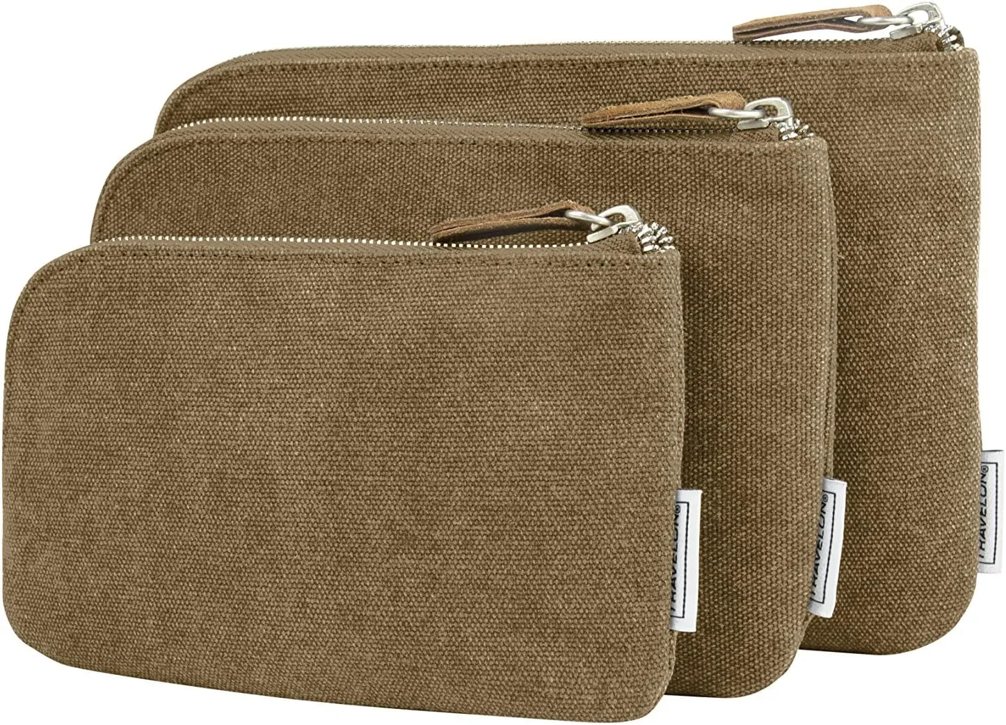 Travelon Heritage Set Of 3 Pouches, Oatmeal, One Size