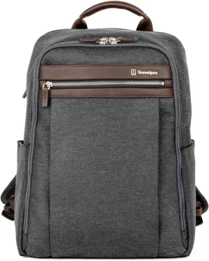 Travelpro Platinum Elite Slim Laptop Travel Backpack, Fits up to 16 Inch Laptop, Business, Water Resistant, Men and Women, Vintage Grey
