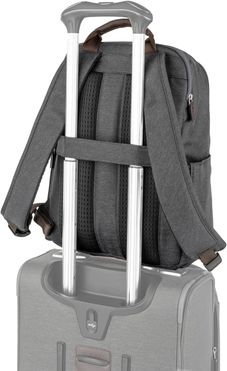 Travelpro Platinum Elite Slim Laptop Travel Backpack, Fits up to 16 Inch Laptop, Business, Water Resistant, Men and Women, Vintage Grey