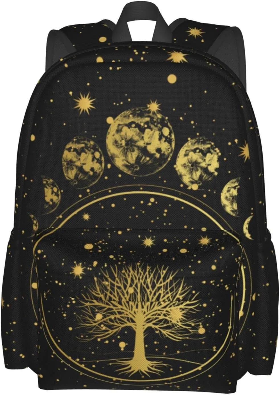 Tree Sun and Moon Phase Backpack Bookbag Laptop Backpacks Multipurpose Daypack for Boys Girls School Men Women Travel Hiking