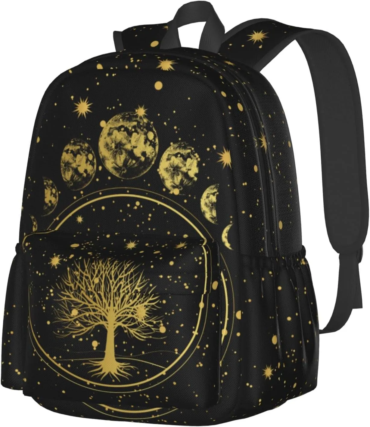 Tree Sun and Moon Phase Backpack Bookbag Laptop Backpacks Multipurpose Daypack for Boys Girls School Men Women Travel Hiking