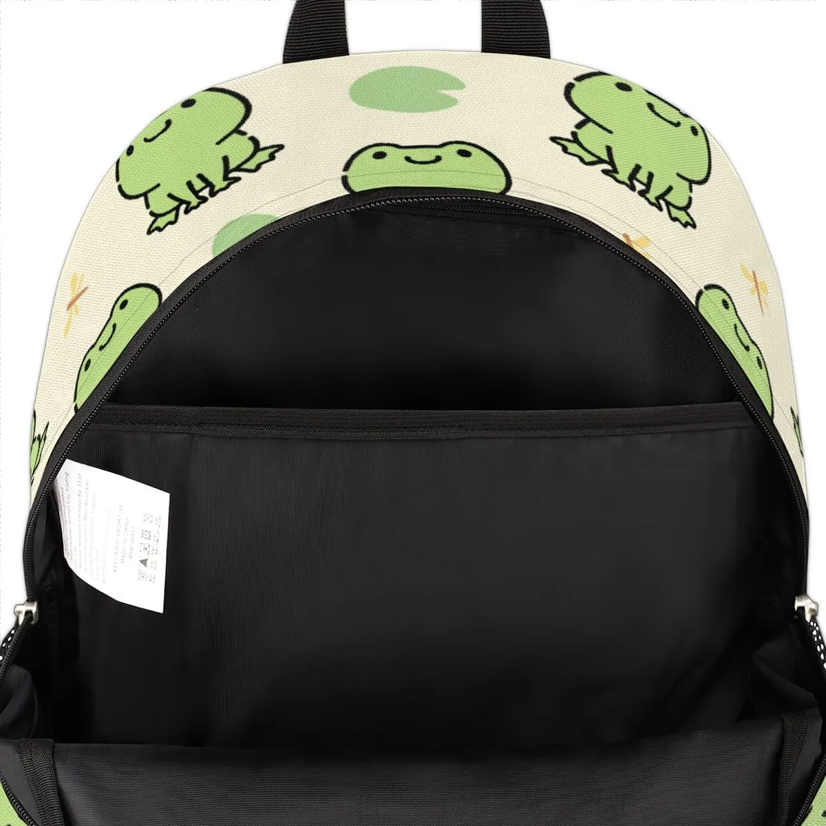 TropicalLife Cute Frog 18 Inch Bookbag School Backpack Teens Girls Boys Schoolbag Shoulder Computer Hiking Gym Travel Casual Travel Daypack