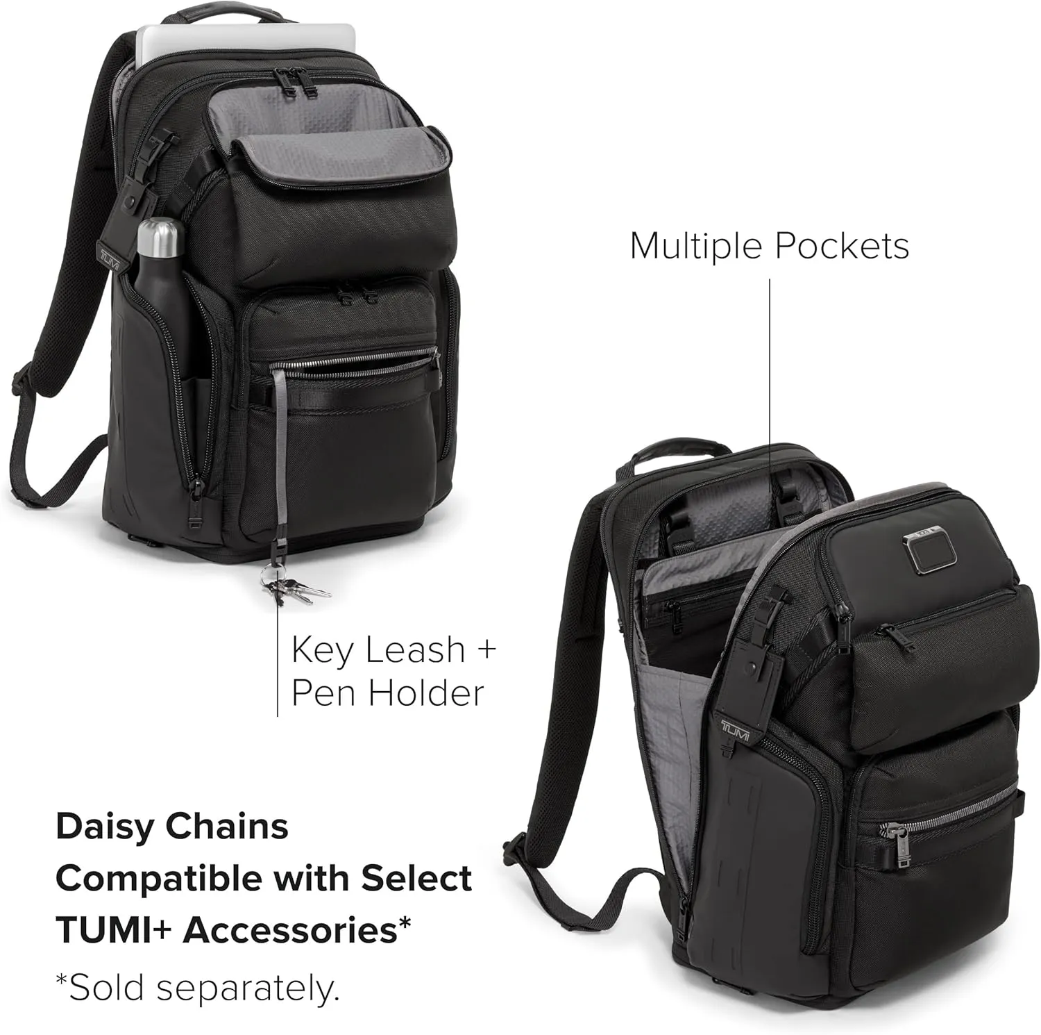 TUMI - Alpha Bravo Nomadic Backpack - Durable Carry On Backpack - 18.8" X 15.0" X 9.0" - Fits up to 15" Laptop - Black