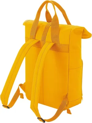 Twin Handle Roll-Top Backpack, Sage Green, One size