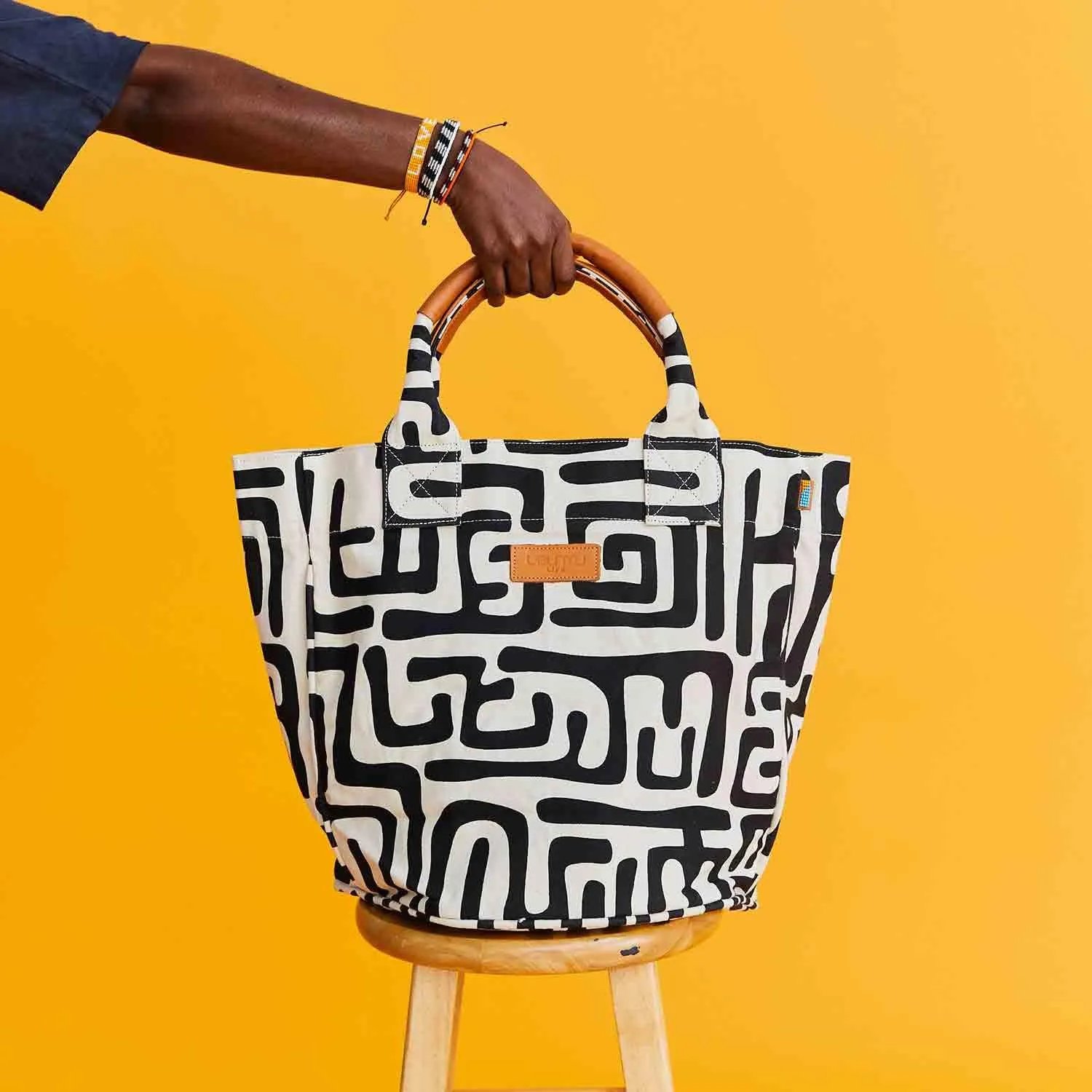 Ubuntu Life Weekender Tote Bag – Large Canvas Tote Bag, Beach Bag and Travel Tote Made with Natural Cotton